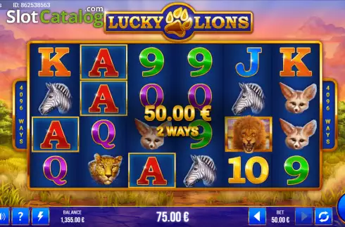 Οθόνη4. Lucky Lions (G.Games) Κουλοχέρης