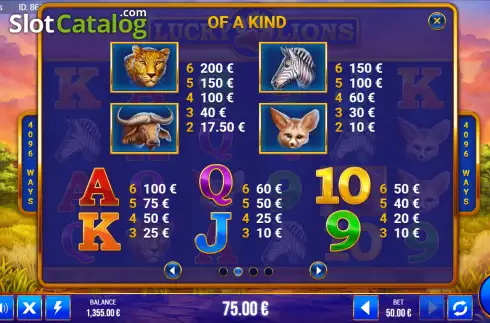 Οθόνη7. Lucky Lions (G.Games) Κουλοχέρης