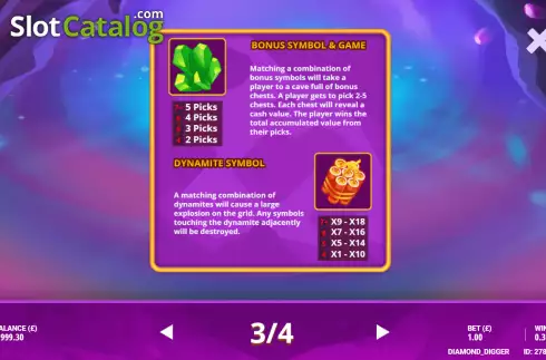 Οθόνη5. Diamond Digger (G.Games) Κουλοχέρης