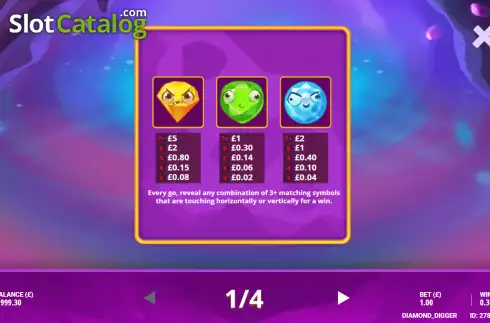 Οθόνη7. Diamond Digger (G.Games) Κουλοχέρης