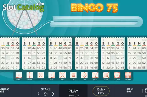 Οθόνη2. Bingo 75 (G.Games) Κουλοχέρης