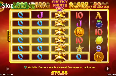 Οθόνη3. Cheeky Fruits Trio Bonus Κουλοχέρης
