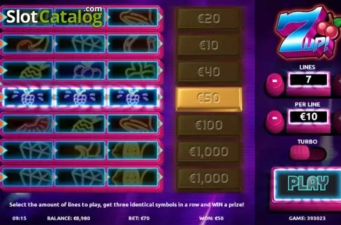 Οθόνη 2. 7UP! (G.Games) Κουλοχέρης