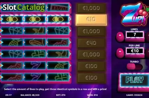 Οθόνη 3. 7UP! (G.Games) Κουλοχέρης