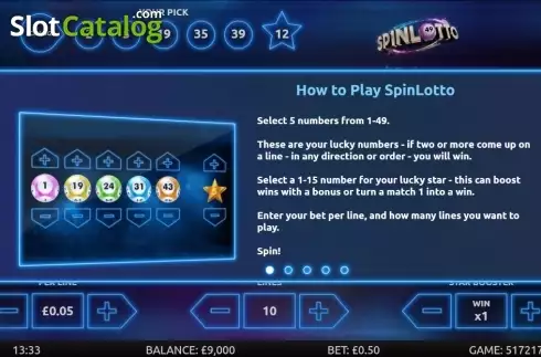 Οθόνη5. Spinlotto Κουλοχέρης