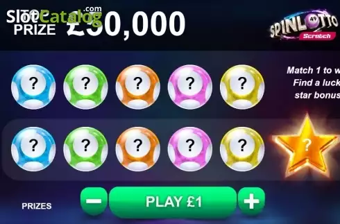 Οθόνη2. Spinlotto Scratch Κουλοχέρης