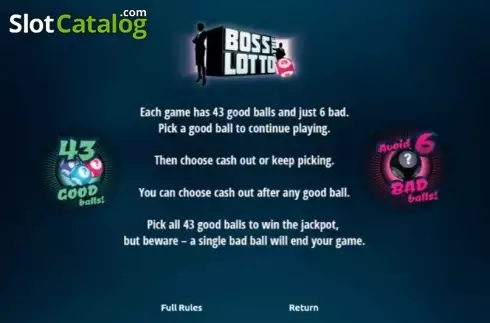 Οθόνη5. Boss The Lotto Κουλοχέρης
