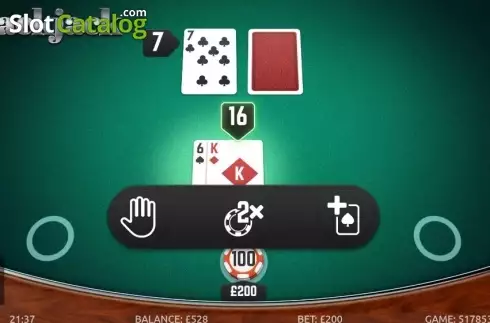 Οθόνη3. Blackjack (G.Games) Κουλοχέρης