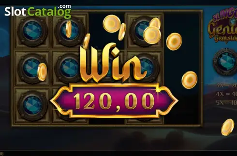 Οθόνη3. Slingo Genie Gemstones Κουλοχέρης