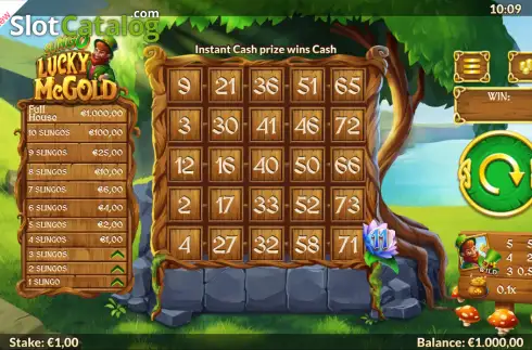 Οθόνη2. Slingo Lucky McGold Κουλοχέρης