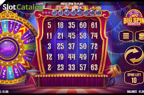 Οθόνη2. Slingo Big Spin Booster Κουλοχέρης