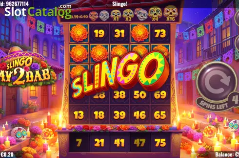 Οθόνη3. Slingo Day 2 Dab Κουλοχέρης