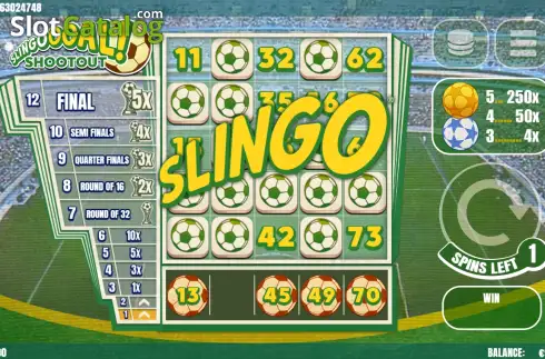Οθόνη2. Slingoooal! Shootout Κουλοχέρης