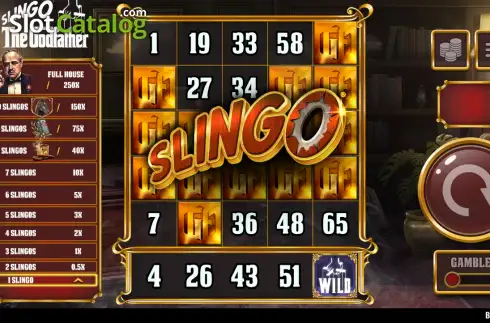 Οθόνη3. Slingo The Godfather Κουλοχέρης 