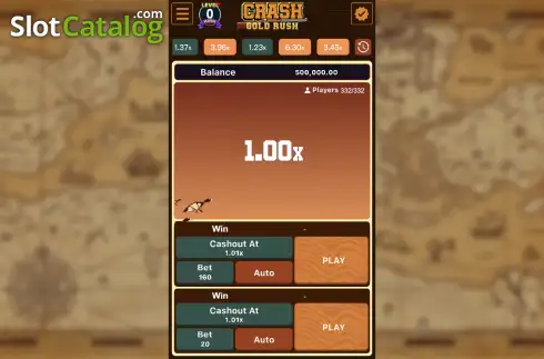 Οθόνη2. Crash Gold Rush Κουλοχέρης