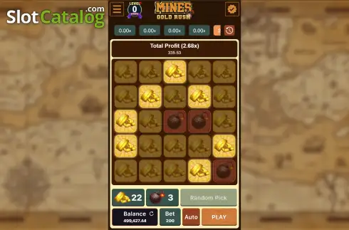 Οθόνη3. Mines Gold Rush Κουλοχέρης