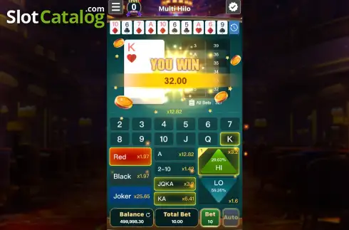 Οθόνη3. Multi HiLo Κουλοχέρης 