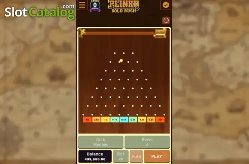 Οθόνη2. Plinko Gold Rush Κουλοχέρης 