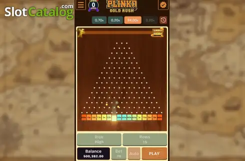 Οθόνη3. Plinko Gold Rush Κουλοχέρης 