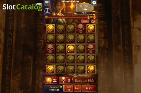 Οθόνη3. Mines Raider Κουλοχέρης
