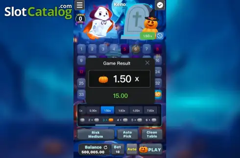 Οθόνη3. Keno (Gemini Gaming) Κουλοχέρης