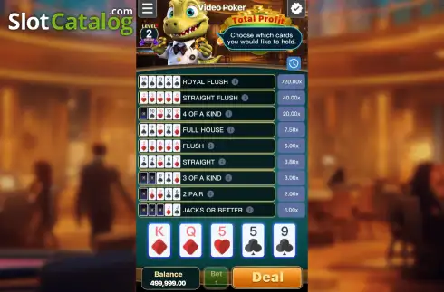 Οθόνη2. Video Poker (Gemini Gaming) Κουλοχέρης 