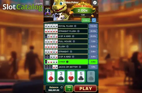 Οθόνη3. Video Poker (Gemini Gaming) Κουλοχέρης 