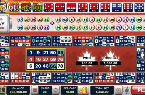 Οθόνη2. Maple Bingo Κουλοχέρης 