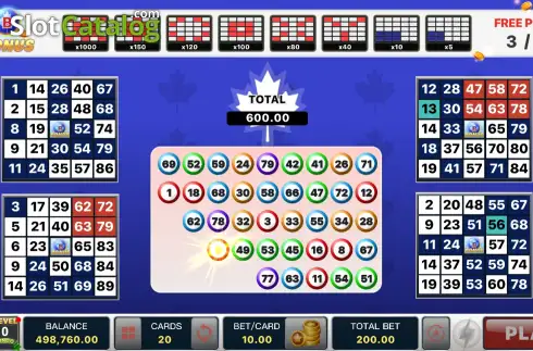 Οθόνη3. Maple Bingo Κουλοχέρης 