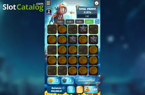 Οθόνη3. Mines (Gemini Gaming) Κουλοχέρης