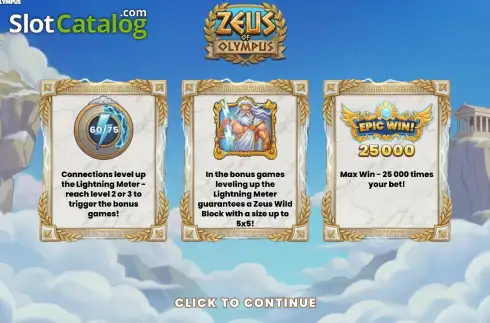 Οθόνη2. Zeus of Olympus (GG Gaming) Κουλοχέρης