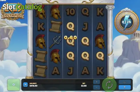Οθόνη3. Zeus of Olympus (GG Gaming) Κουλοχέρης