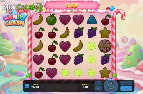 Οθόνη3. Candy Clash (GG Gaming) Κουλοχέρης