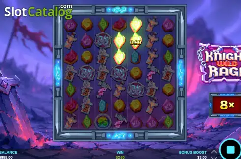 Οθόνη3. Knight Wild Rage Κουλοχέρης
