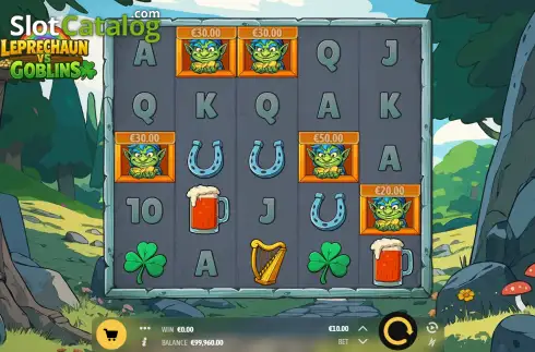 Οθόνη2. Leprechaun VS Goblins Κουλοχέρης
