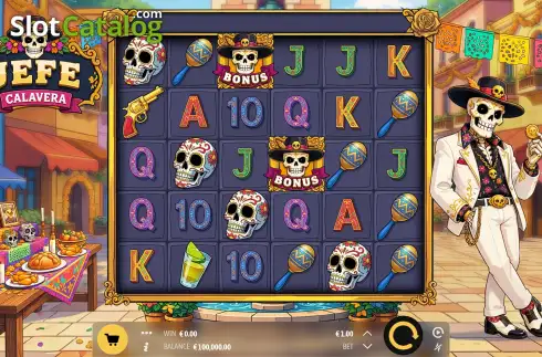 Οθόνη2. Jefe Calavera Κουλοχέρης 