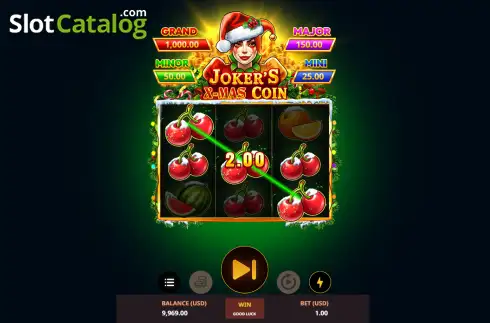 Οθόνη3. Joker's X-mas Coin Κουλοχέρης