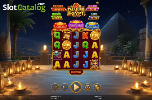 Οθόνη2. 3 Treasures of Egypt: Hold and Win Κουλοχέρης