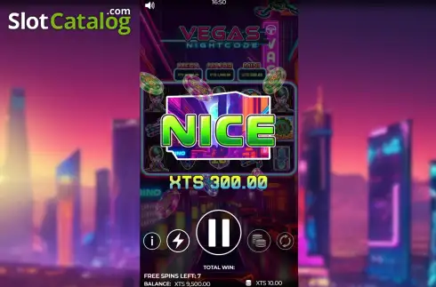 Οθόνη3. Vegas Nightcode Κουλοχέρης