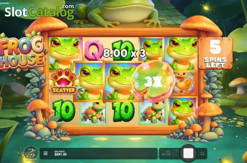 Οθόνη3. Frog House Κουλοχέρης