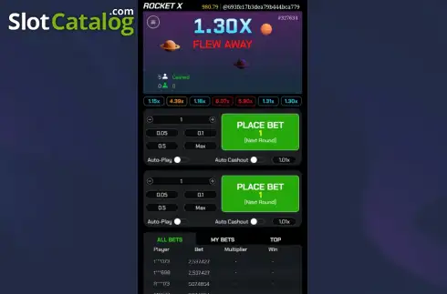 Οθόνη2. Rocket X (Hotdog Gaming) Κουλοχέρης