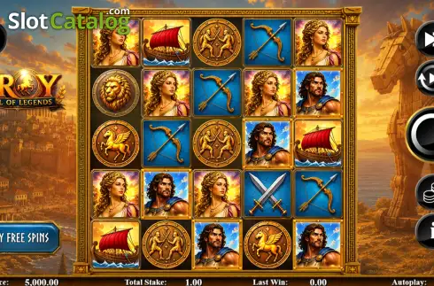 Οθόνη2. Troy Fall of Legends Κουλοχέρης