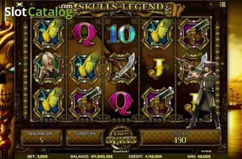 Οθόνη9. Skulls of Legend Κουλοχέρης 