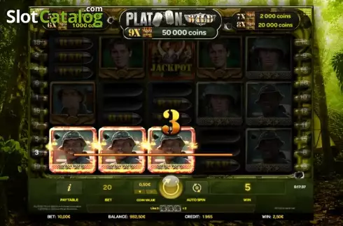 Νίκη. Platoon Wild Κουλοχέρης