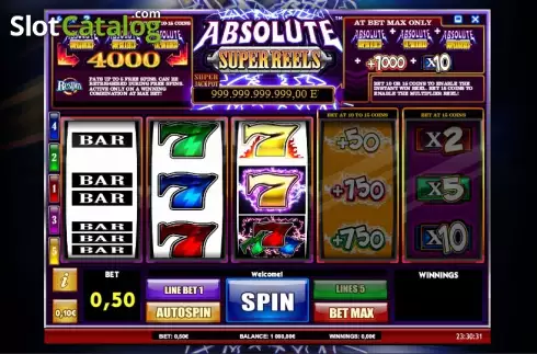 Ροδέλες. Absolute Super Reels Κουλοχέρης