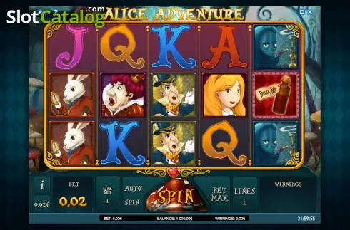 Ροδέλες. Alice Adventure Κουλοχέρης