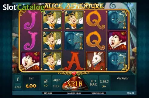 Ροδέλες. Alice Adventure Κουλοχέρης