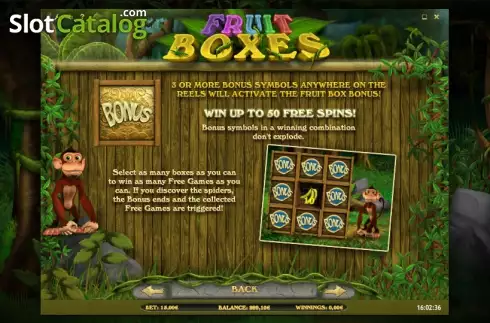 Πίνακας πληρωμών 3. Fruit Boxes Κουλοχέρης 
