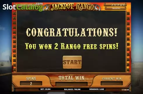 Δωρεάν παρουσίαση περιστροφών. Jackpot Rango Κουλοχέρης