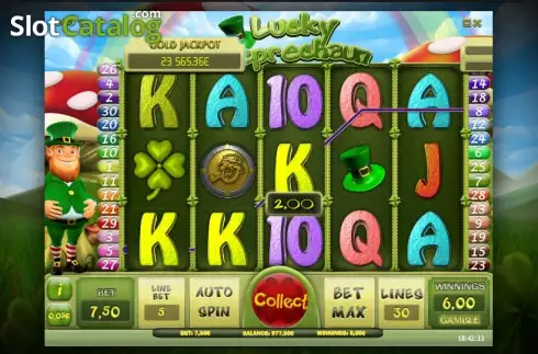 Νίκη. Lucky Leprechaun (iSoftBet) Κουλοχέρης